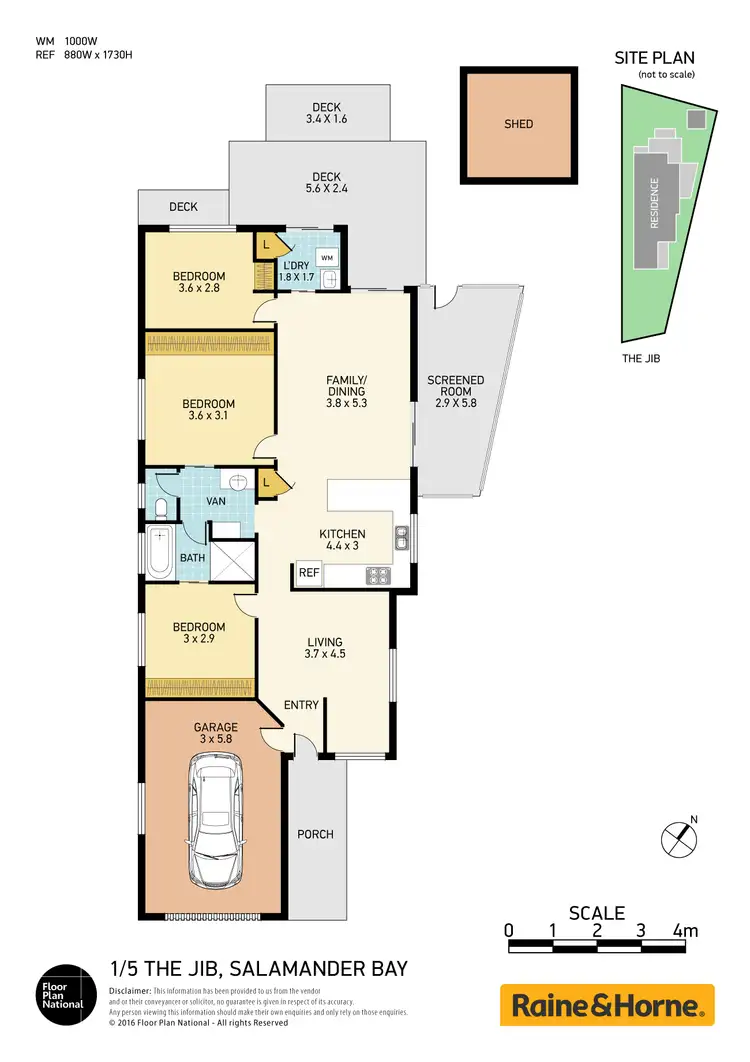 Floorplan of Homely house listing, 1/5 The Jib, Salamander Bay NSW 2317