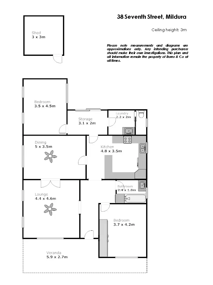 Floorplan of Homely house listing, 38 Seventh Street, Mildura VIC 3500