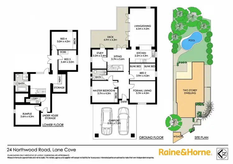 Floorplan of Homely house listing, 24 Northwood Road, Lane Cove NSW 2066