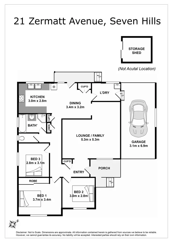 Floorplan of Homely house listing, 21 Zermatt Avenue, Seven Hills NSW 2147