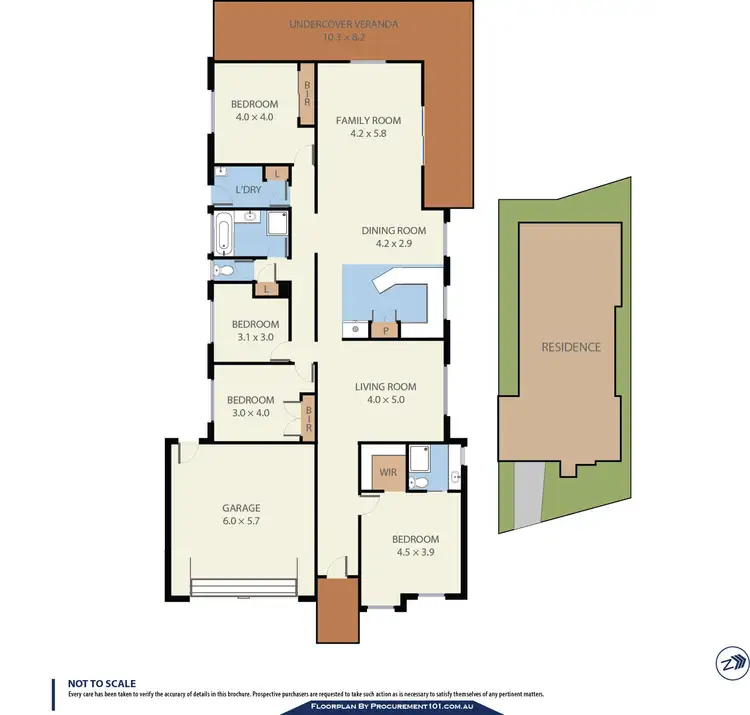 Floorplan of Homely house listing, 64 Donnici Drive, Keysborough VIC 3173