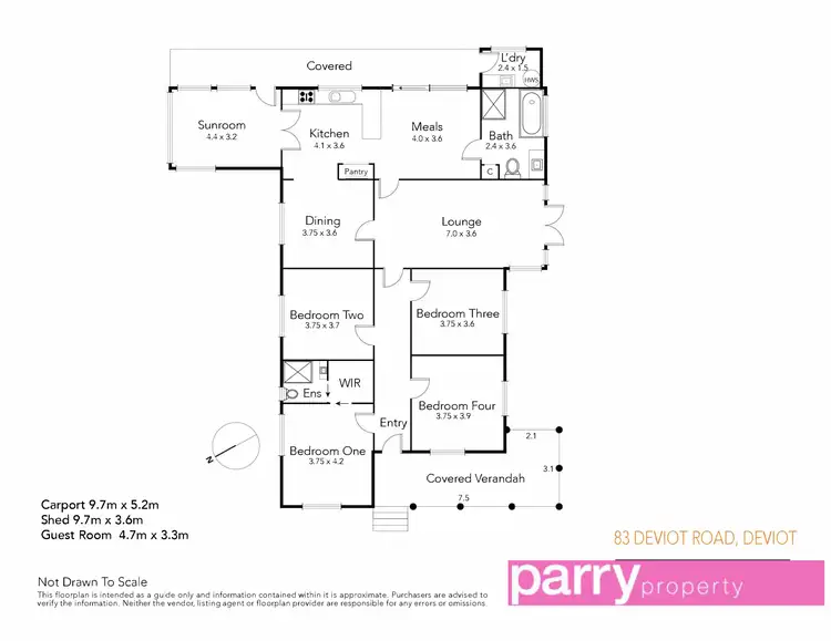 Floorplan of Homely house listing, 83 Deviot Road, Robigana TAS 7275