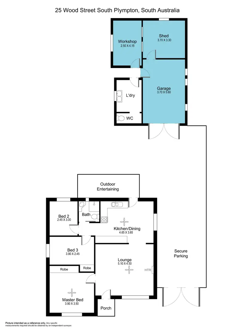 Floorplan of Homely house listing, 25 Wood Street, South Plympton SA 5038