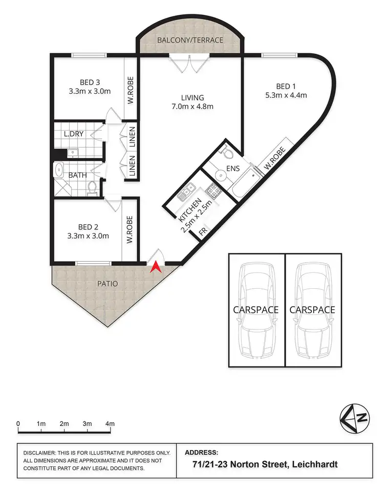 Floorplan of Homely apartment listing, 71/21-23 Norton Street, Leichhardt NSW 2040