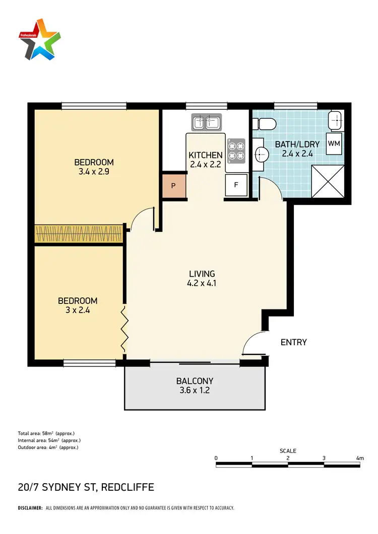 Floorplan of Homely unit listing, 20/7 Sydney Street, Redcliffe QLD 4020