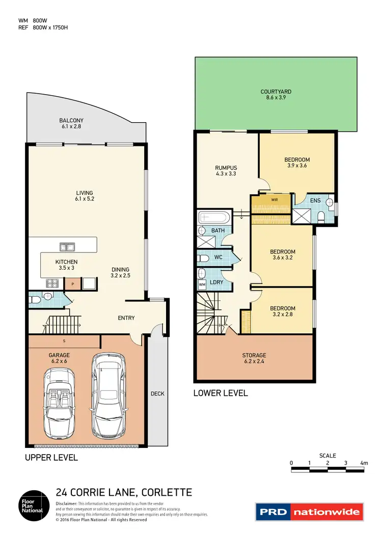 Floorplan of Homely semi-detached listing, 24 Corrie Lane, Corlette NSW 2315