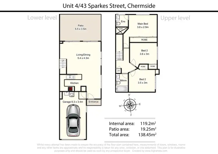 Floorplan of Homely townhouse listing, 3/43 Sparkes Street, Chermside QLD 4032