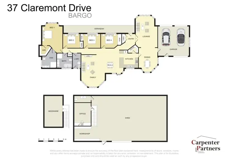 Floorplan of Homely house listing, 37 Claremont Drive, Bargo NSW 2574