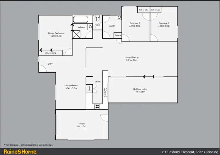 Floorplan of Homely house listing, 8 Duesbury Cres, Edens Landing QLD 4207