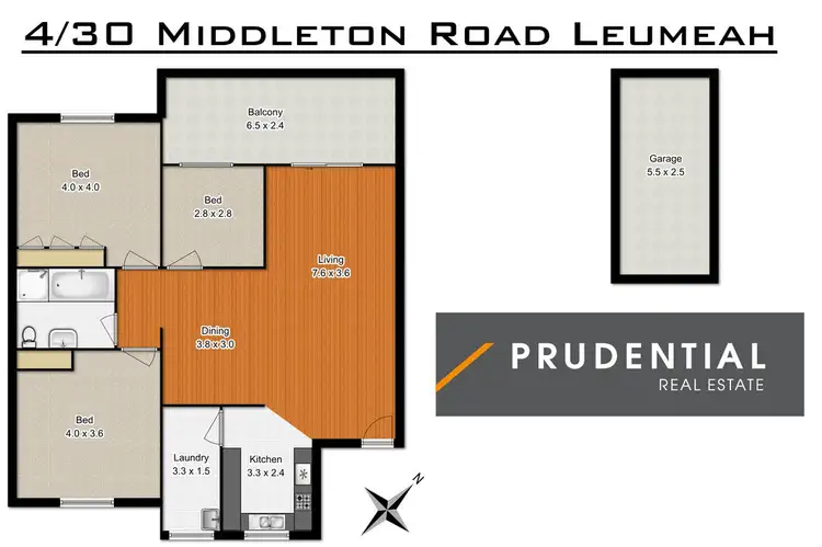 Floorplan of Homely unit listing, 4/30 Middleton Road, Leumeah NSW 2560