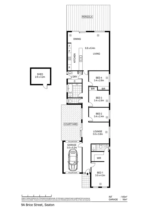 Floorplan of Homely house listing, 9a Brice Street, Seaton SA 5023