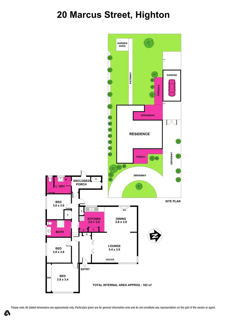 Floorplan of Homely house listing, 20 Marcus Street, Highton VIC 3216