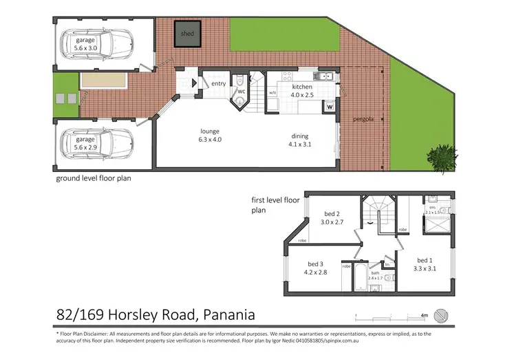 Floorplan of Homely townhouse listing, 82 / 169 Horsley Road, Panania NSW 2213