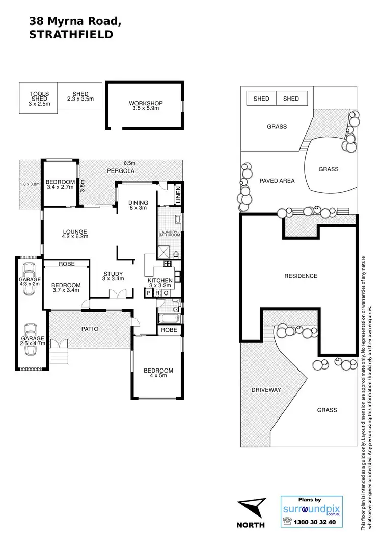 Floorplan of Homely house listing, 38 MYRNA ROAD, Strathfield NSW 2135