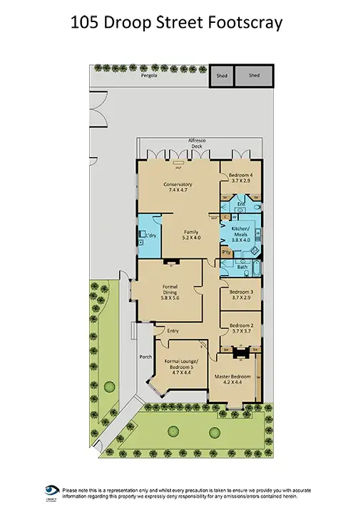 Floorplan of Homely house listing, 105 Droop Street, Footscray VIC 3011