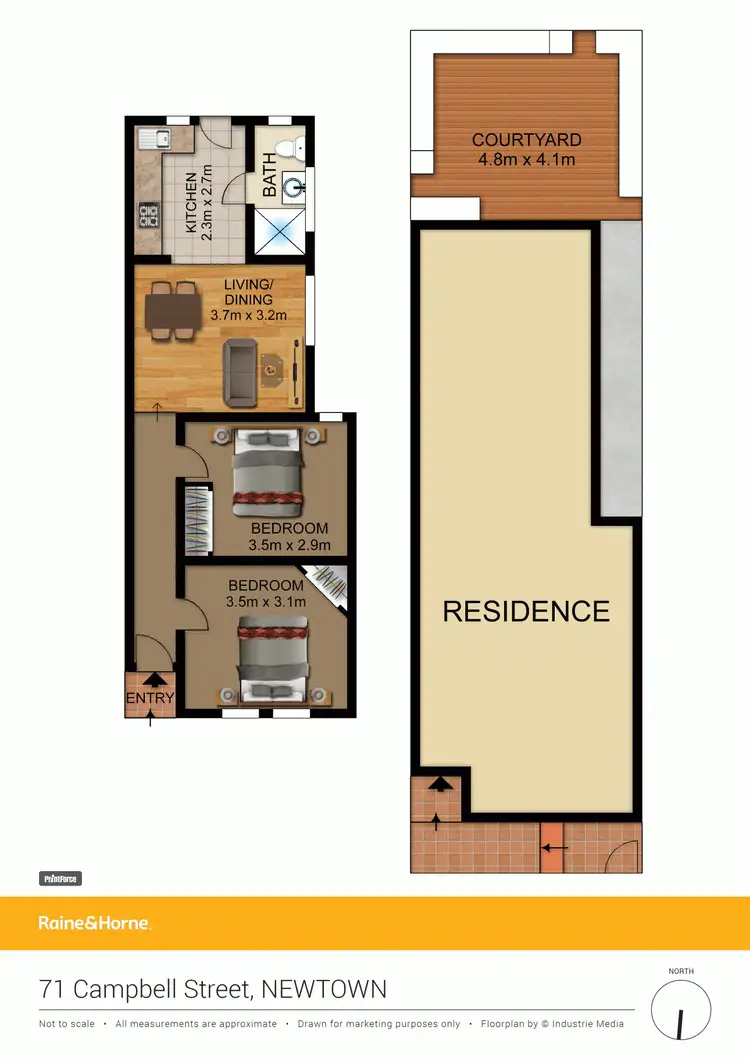 Floorplan of Homely house listing, 71 Campbell Street, Newtown NSW 2042