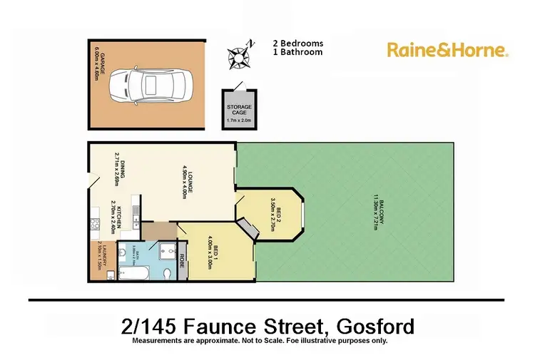 Floorplan of Homely apartment listing, 2/145 Faunce Street, Gosford NSW 2250