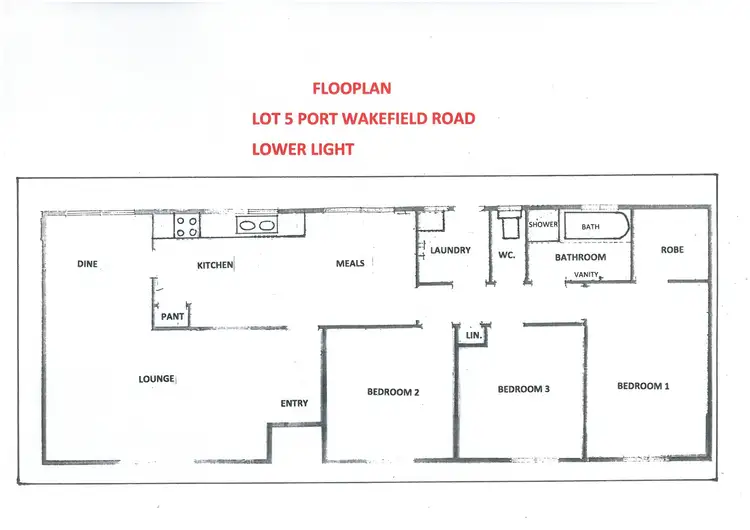 Floorplan of Homely house listing, Lot 5 Port Wakefield Road, Lower Light SA 5501