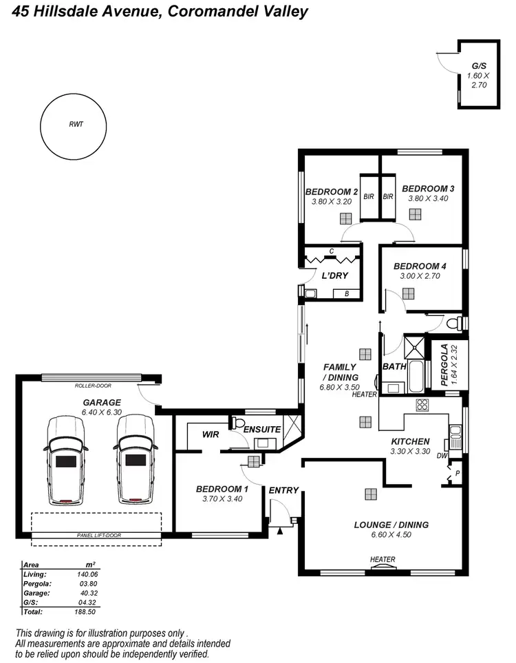 Floorplan of Homely house listing, 45 Hillsdale Avenue, Coromandel Valley SA 5051