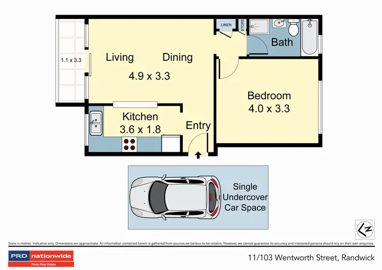 Floorplan of Homely unit listing, 11/103 Wentworth Street, Randwick NSW 2031