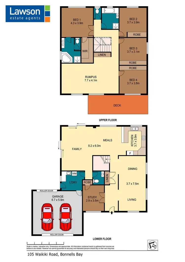 Floorplan of Homely house listing, 105 Waikiki Road, Bonnells Bay NSW 2264