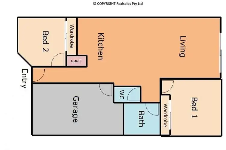 Floorplan of Homely townhouse listing, 63/14 Everest Street, Warner QLD 4500