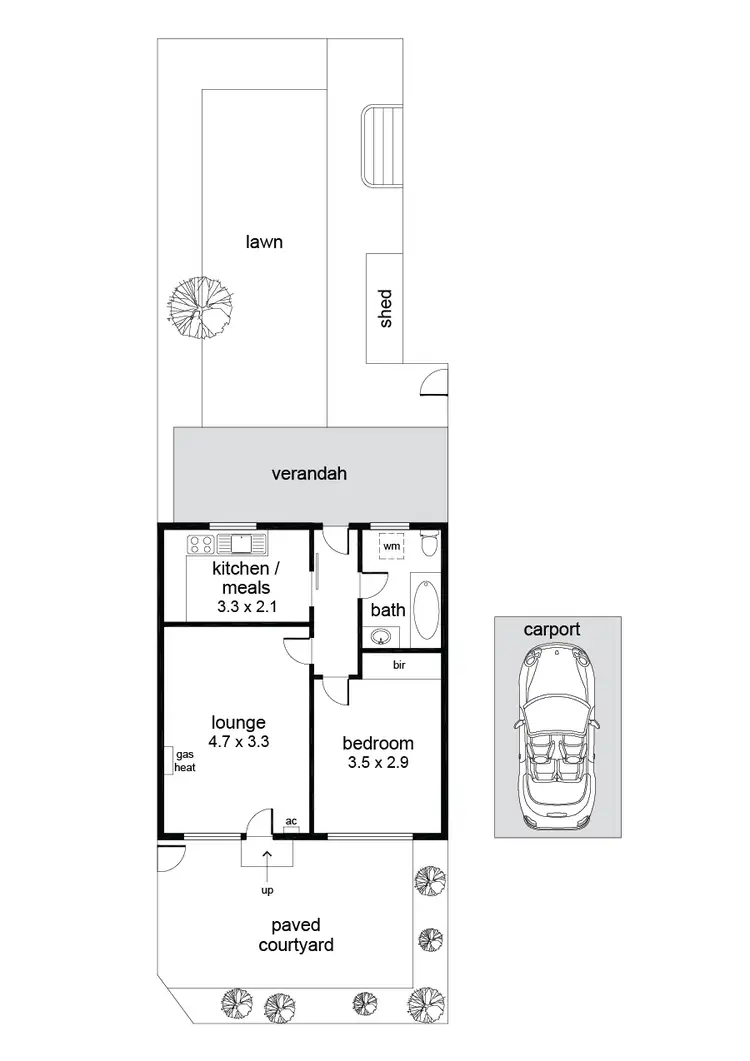 Floorplan of Homely house listing, 5/7 Vine Lane, Glen Osmond SA 5064