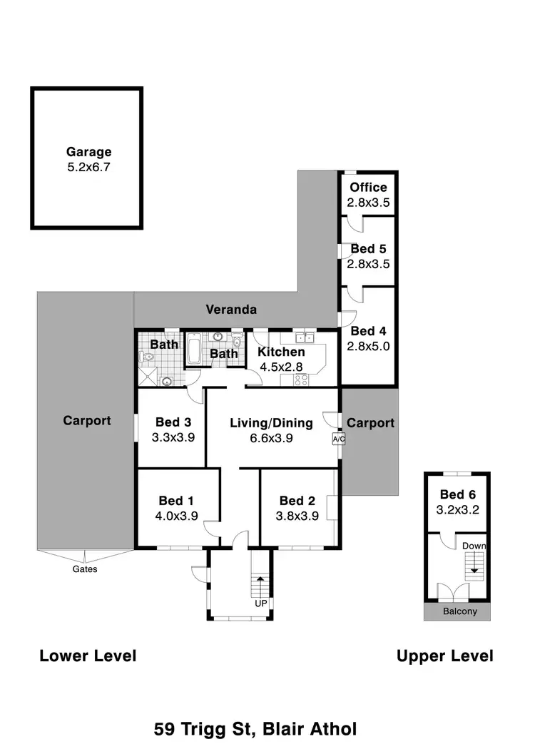 Floorplan of Homely house listing, 59 Trigg Street, Blair Athol SA 5084