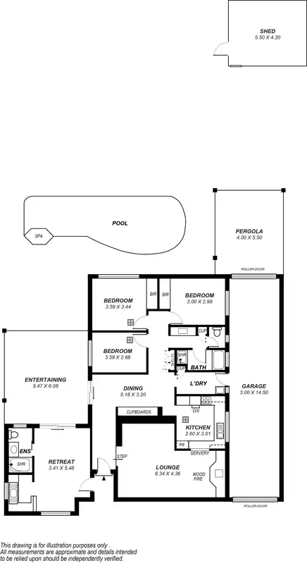 Floorplan of Homely house listing, 33 Baru Street, Pooraka SA 5095