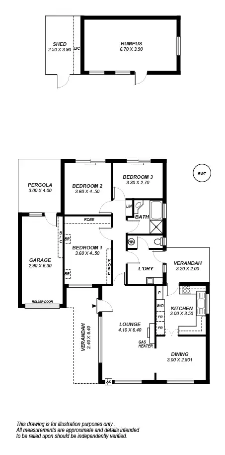 Floorplan of Homely house listing, 30 Ilford Street, Vale Park SA 5081