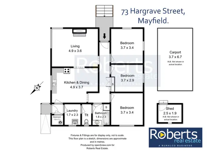 Floorplan of Homely house listing, 73 Hargrave Crescent, Mayfield TAS 7248