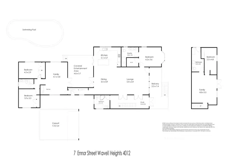 Floorplan of Homely house listing, 7 Ennor Street, Wavell Heights QLD 4012