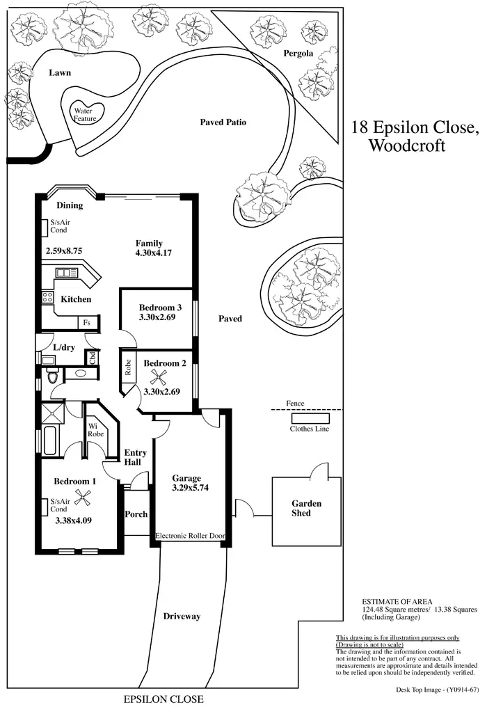 Floorplan of Homely house listing, 18 Epsilon Close, Woodcroft SA 5162
