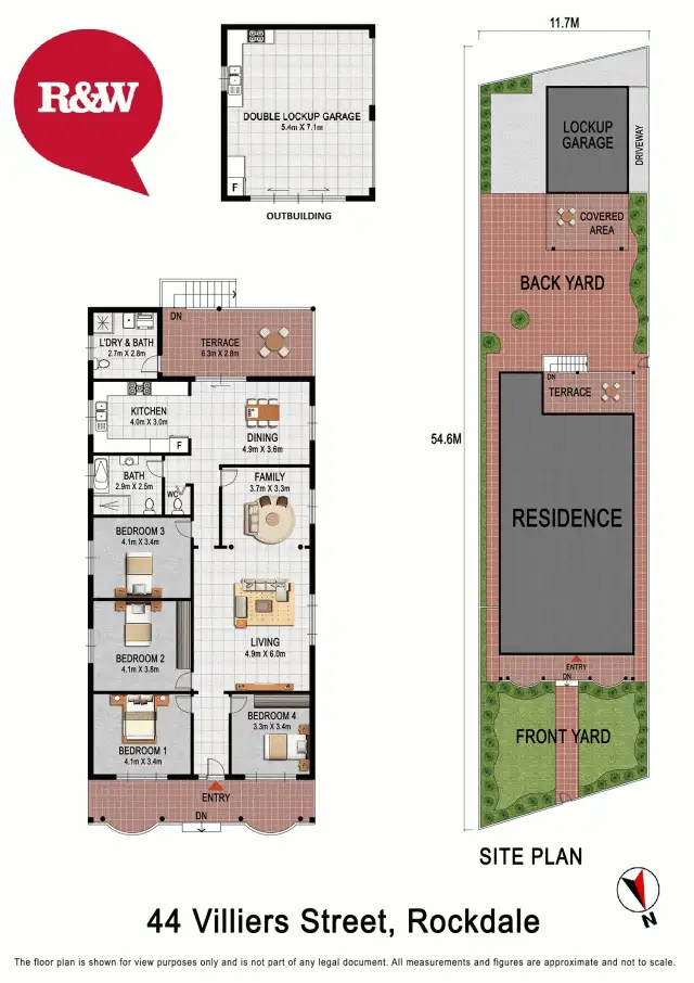 Floorplan of Homely house listing, 44 Villiers Street, Rockdale NSW 2216