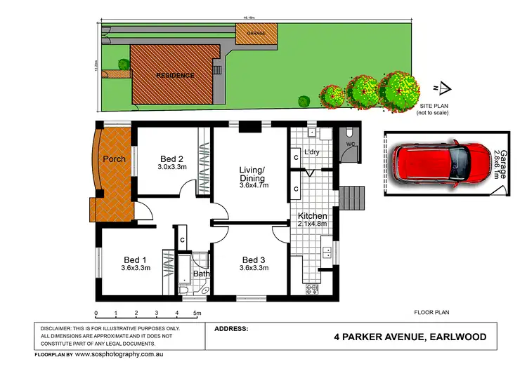 Floorplan of Homely house listing, 4 Parker Avenue, Earlwood NSW 2206