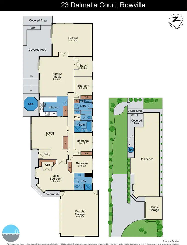 Floorplan of Homely house listing, 23 Dalmatia Court, Rowville VIC 3178
