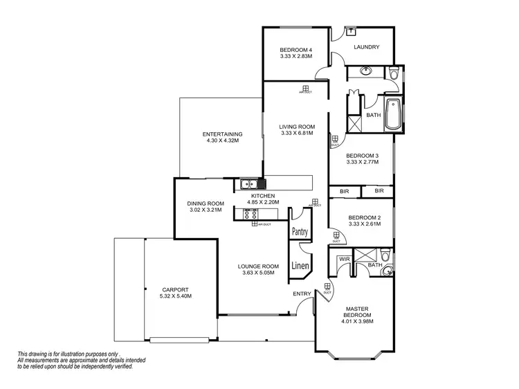 Floorplan of Homely house listing, 72 Mawson Circuit, Woodcroft SA 5162