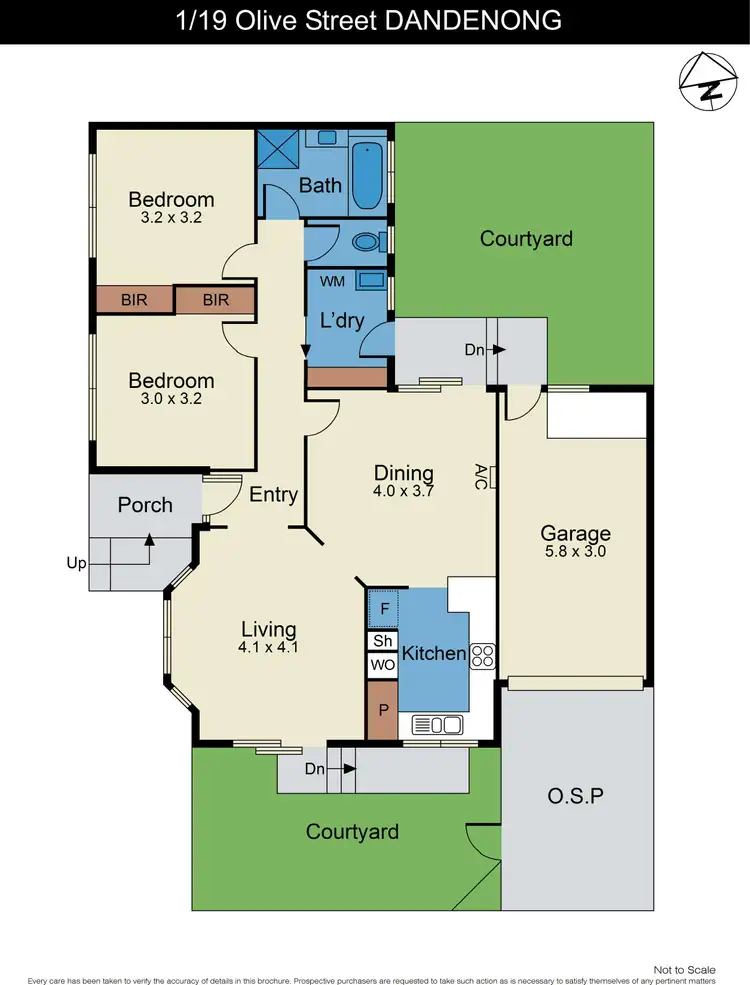 Floorplan of Homely unit listing, 1/19 Olive Street, Dandenong VIC 3175