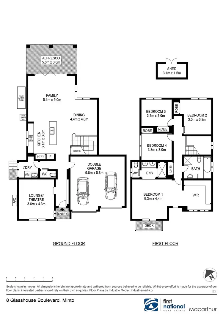 Floorplan of Homely house listing, 8 Glass House Boulevard, Minto NSW 2566