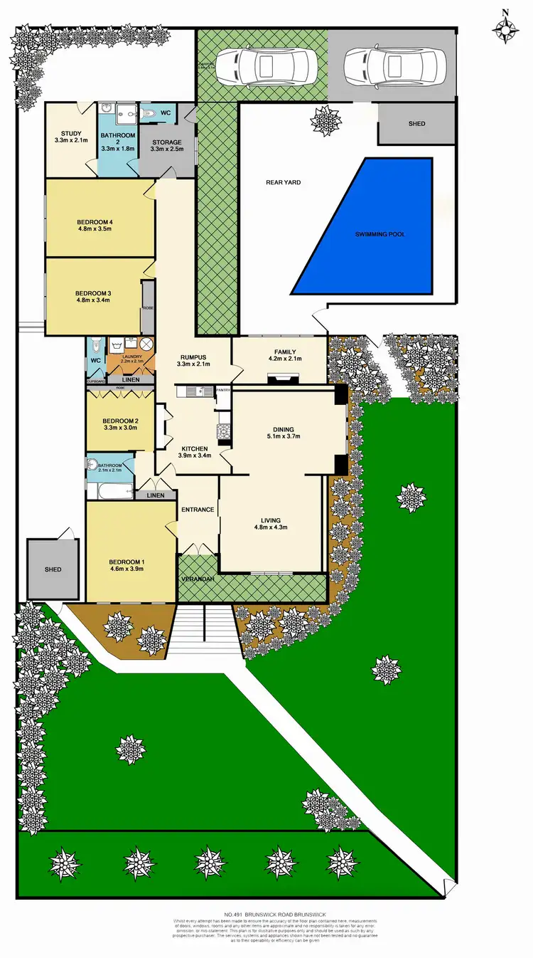 Floorplan of Homely house listing, 491 Brunswick Road, Brunswick West VIC 3055