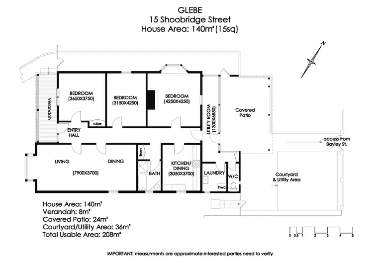 Floorplan of Homely house listing, 15 Shoobridge Street, Glebe TAS 7000