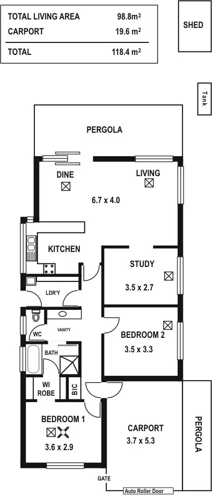 Floorplan of Homely house listing, 12 Baume Circuit, Old Reynella SA 5161