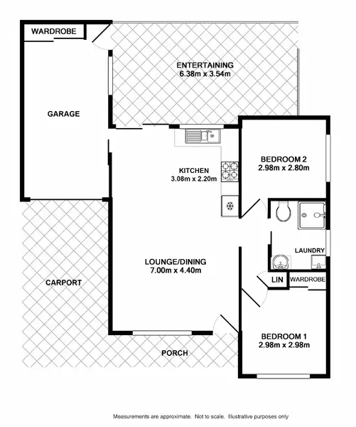 Floorplan of Homely villa listing, 6/7 Thomas Rose Dr, Rosemeadow NSW 2560