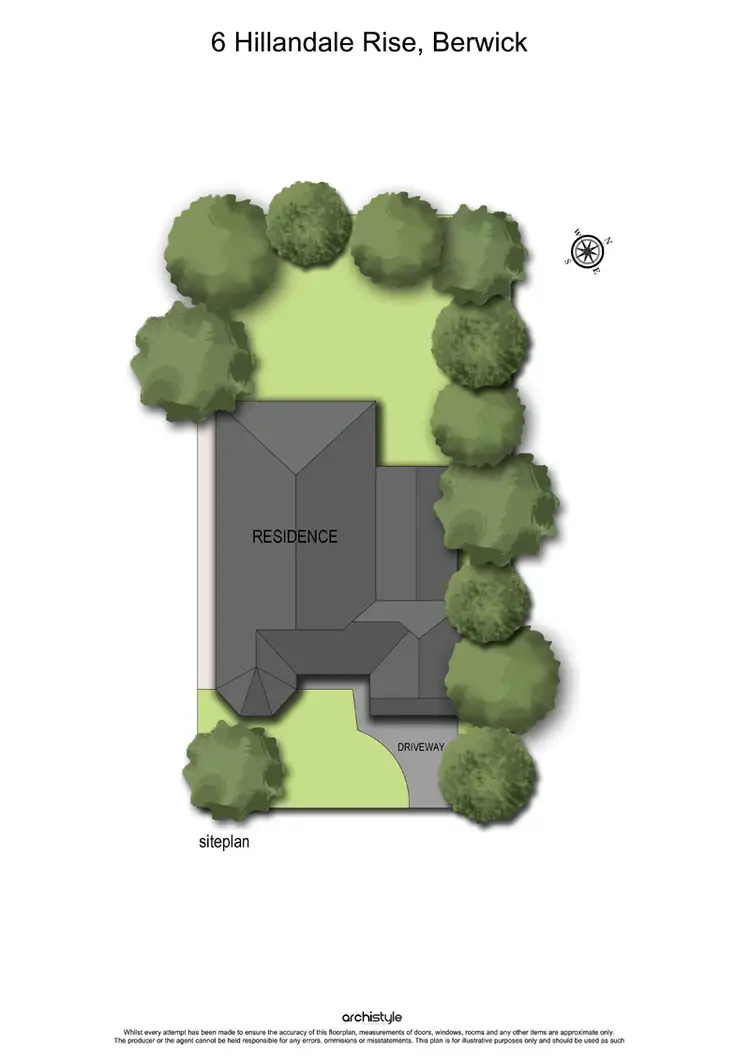 Floorplan of Homely house listing, 6 Hillandale Rise, Berwick VIC 3806