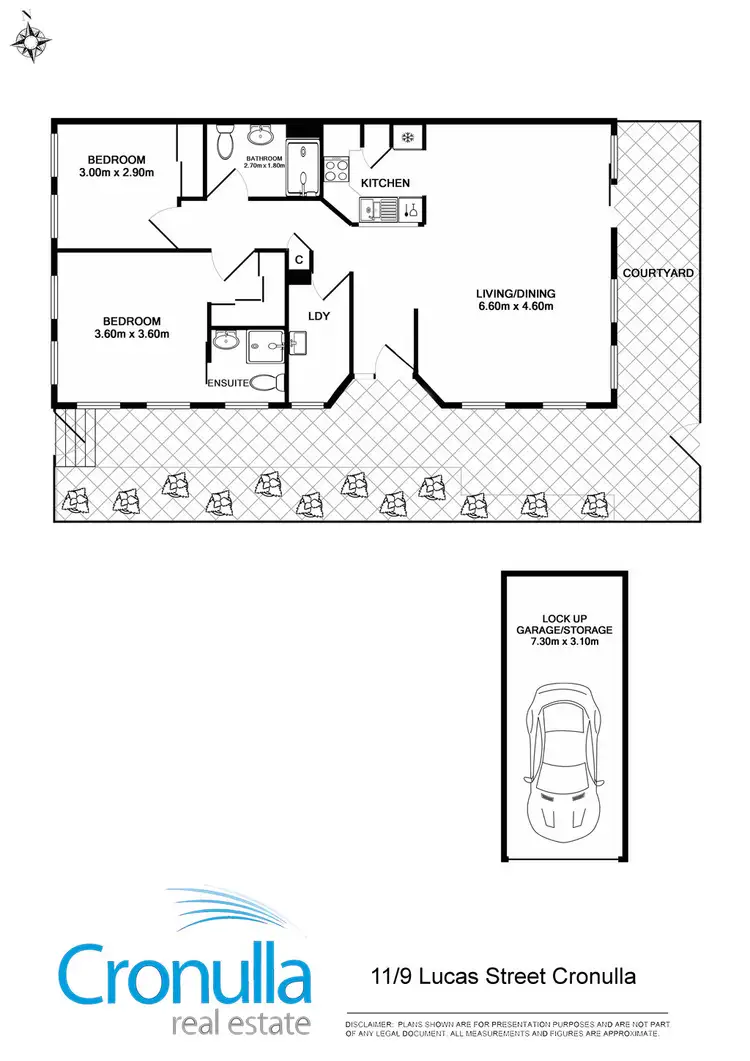 Floorplan of Homely villa listing, 11/9 Lucas Street, Cronulla NSW 2230