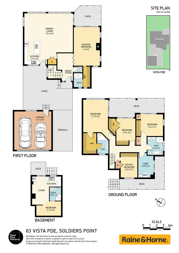 Floorplan of Homely house listing, 63 Vista Avenue, Soldiers Point NSW 2317