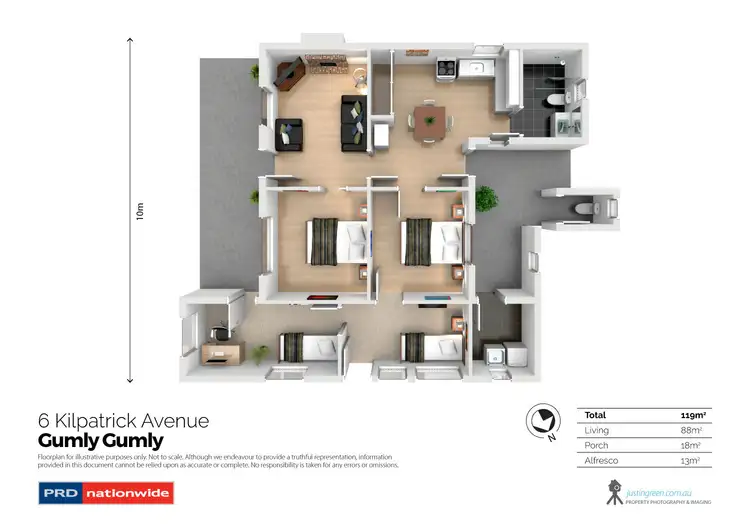 Floorplan of Homely house listing, 6 Kilpatrick Avenue, Gumly Gumly NSW 2652