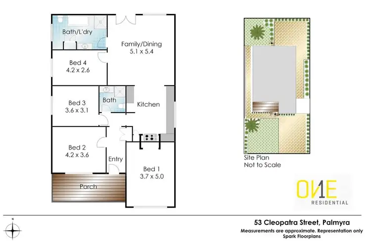 Floorplan of Homely house listing, 53 Cleopatra Street, Palmyra WA 6157
