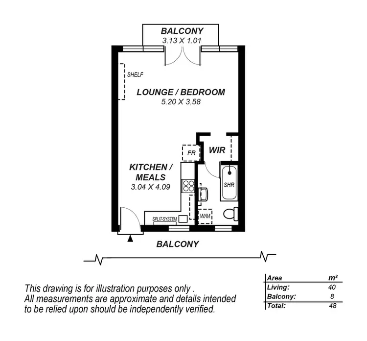 Floorplan of Homely house listing, 13/11 Davaar Place, Adelaide SA 5000
