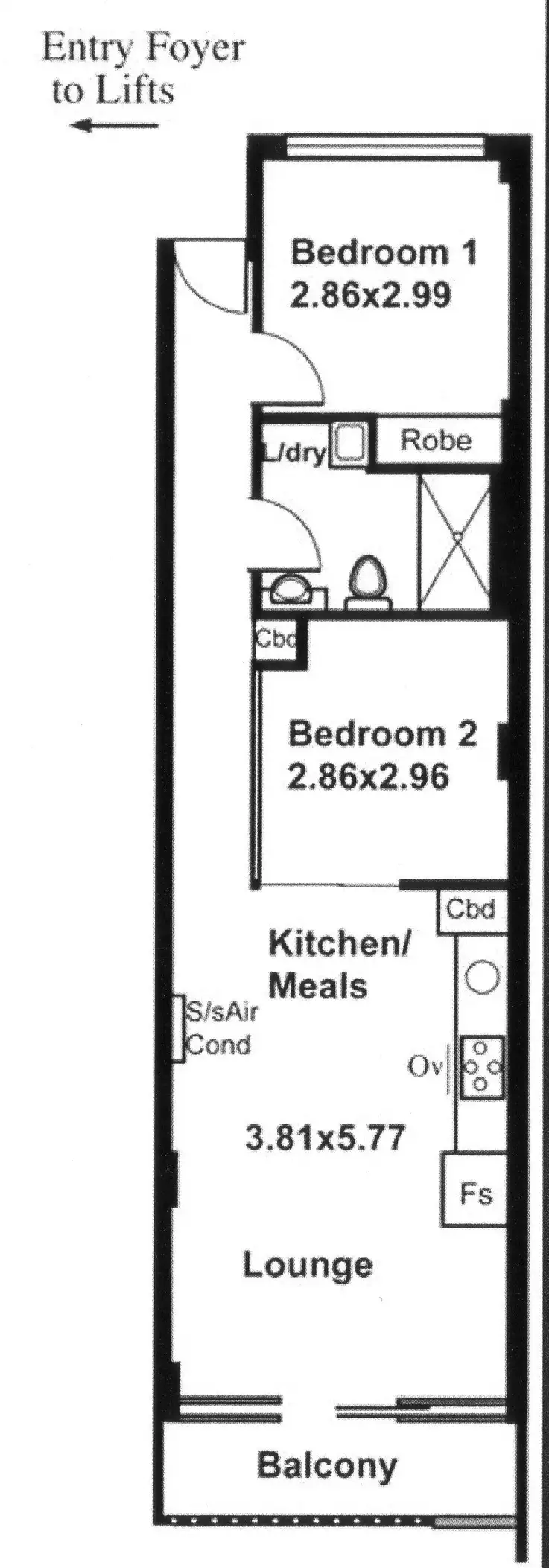 Floorplan of Homely apartment listing, Apt 1.17/45 York Street, Adelaide SA 5000